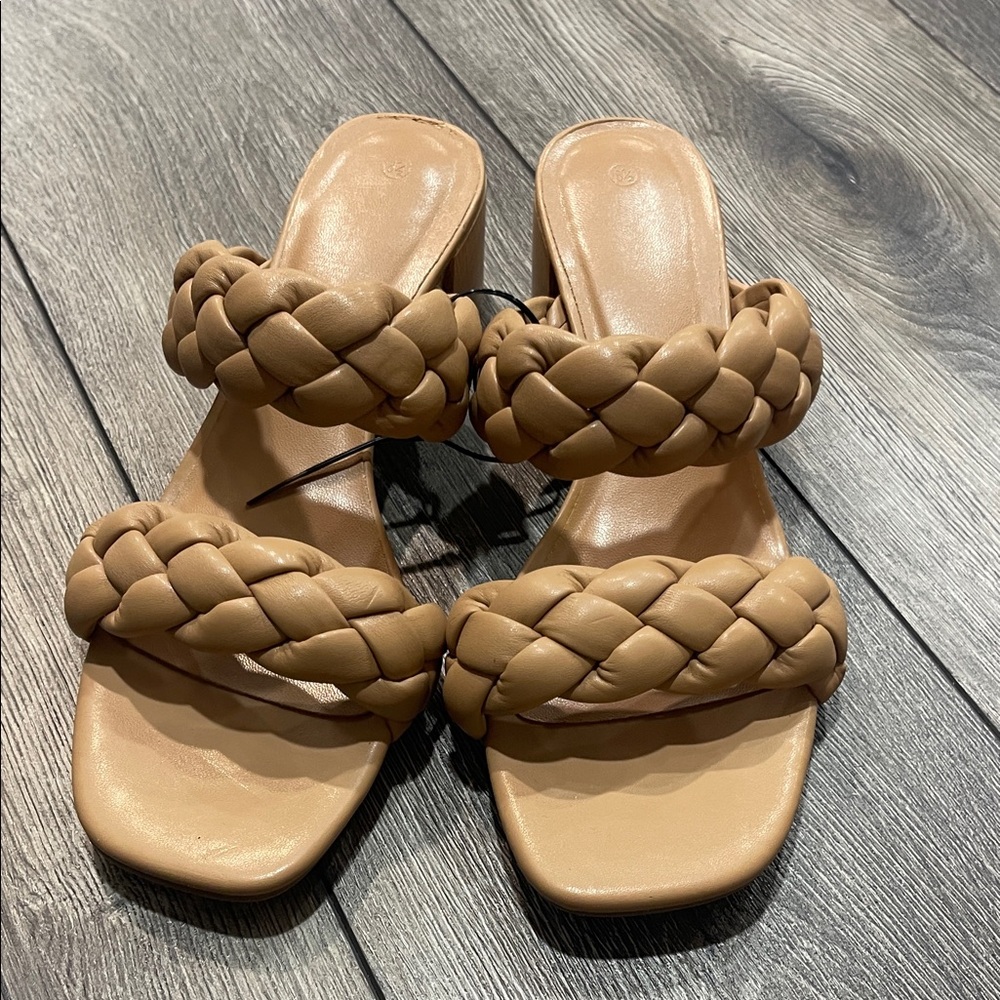 Braided Tan Women's Sandals